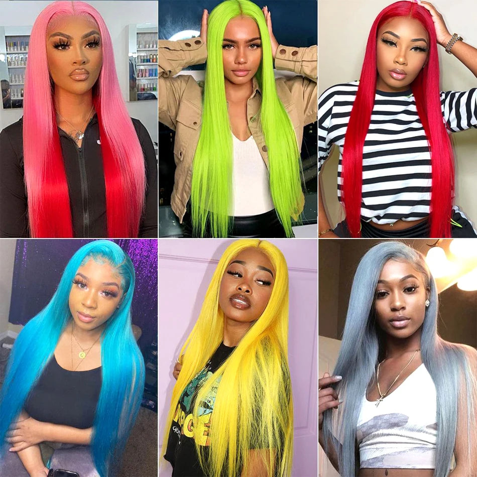 13x6 HD Lace Frontal Human Hair Wig - 180% Density Pre-Plucked Straight Wig