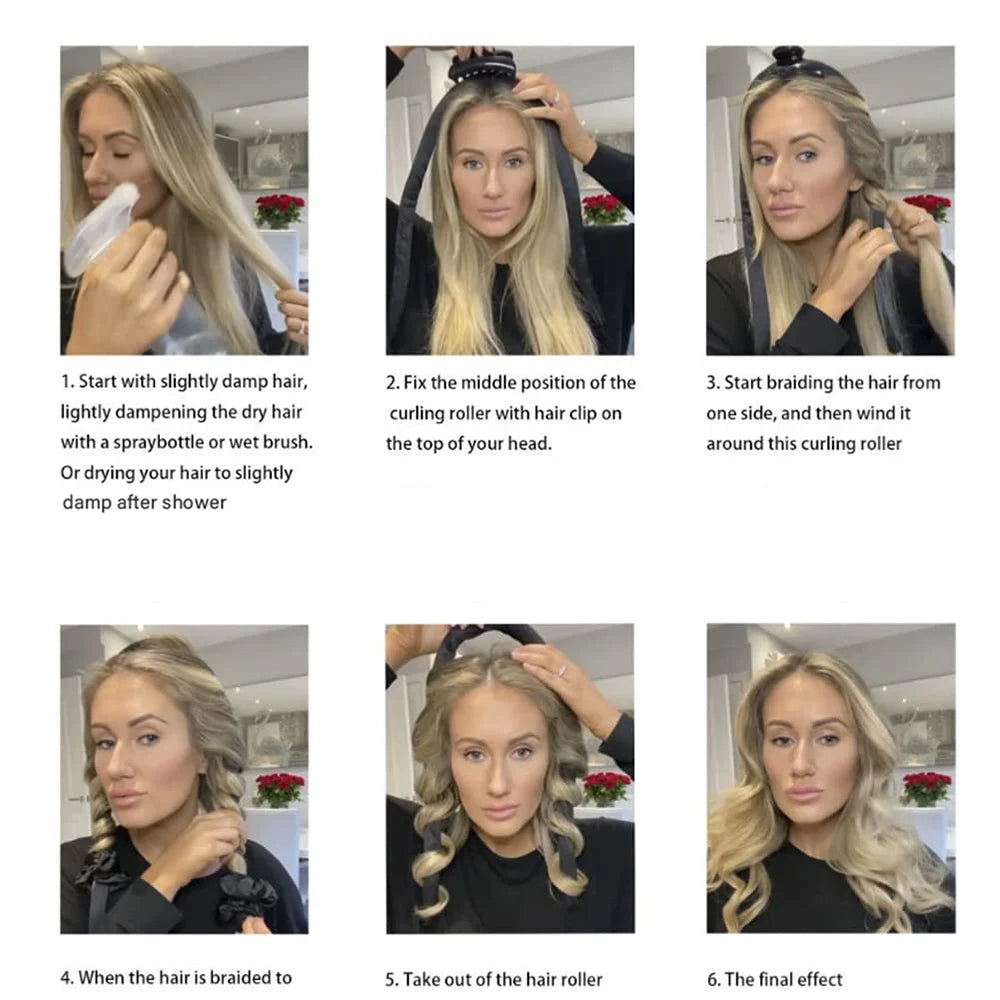 Luxury Heatless Curling Set- Soft Overnight Curls Without Heat