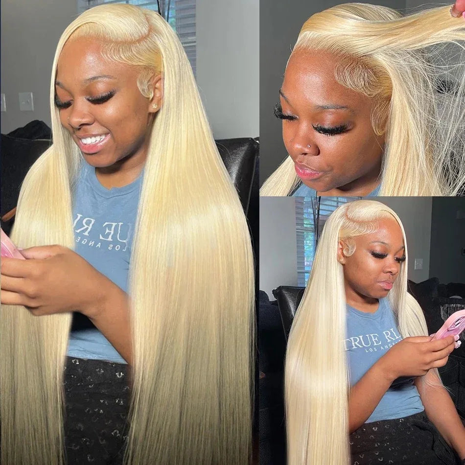 13x6 HD Lace Frontal Human Hair Wig - 180% Density Pre-Plucked Straight Wig