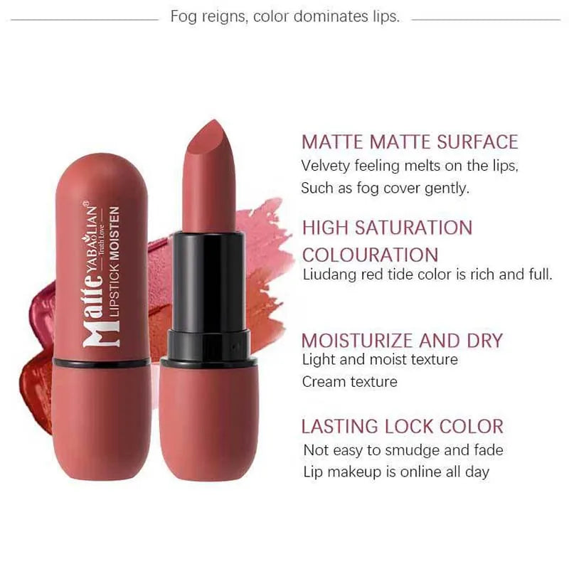 Luxury Velvet Matte Lipstick - 6 Shades